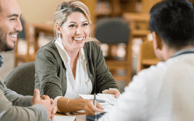 woman in a business meeting