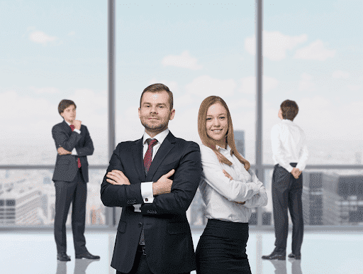 Young professionals at work