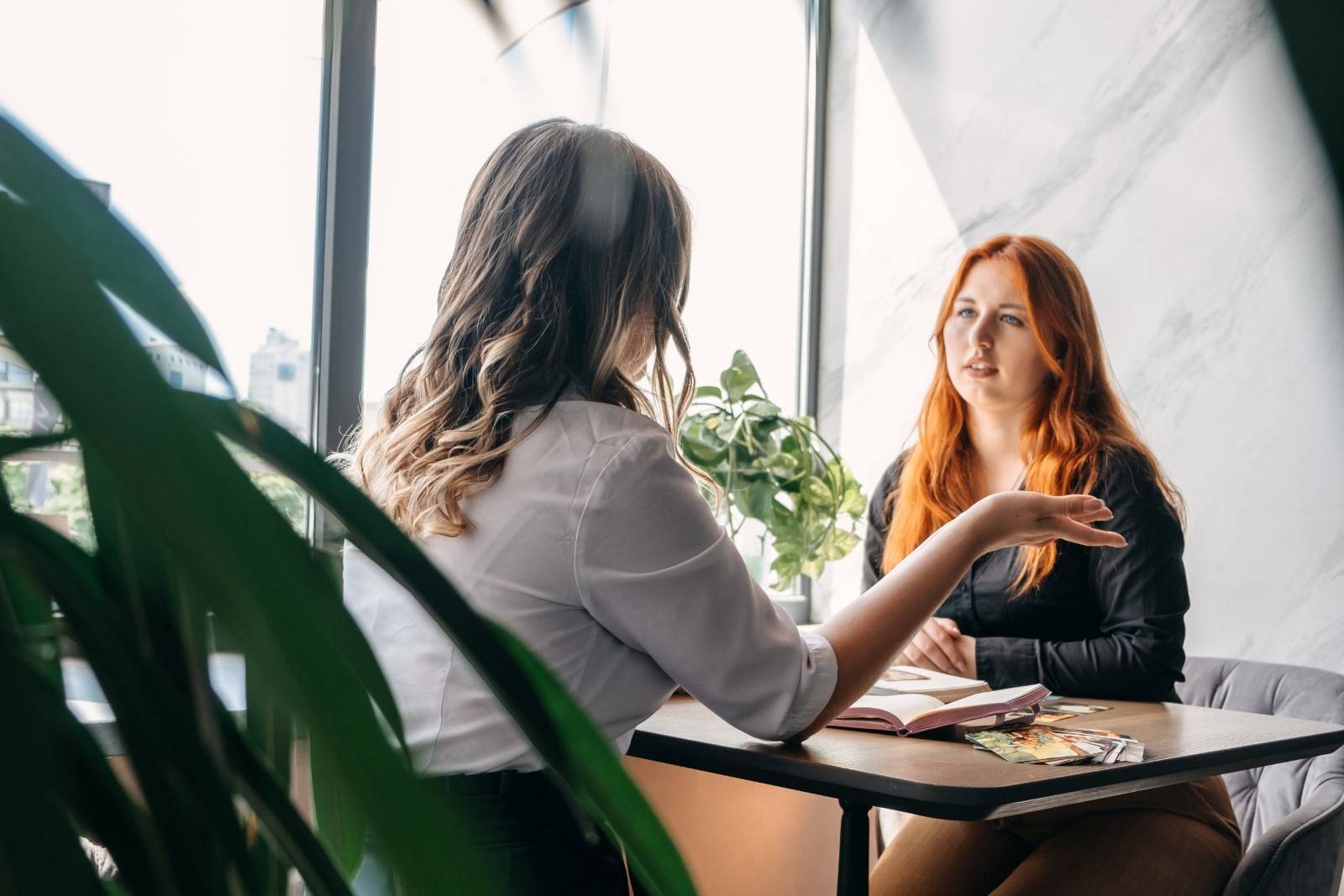 Businesswomen in health coaching session