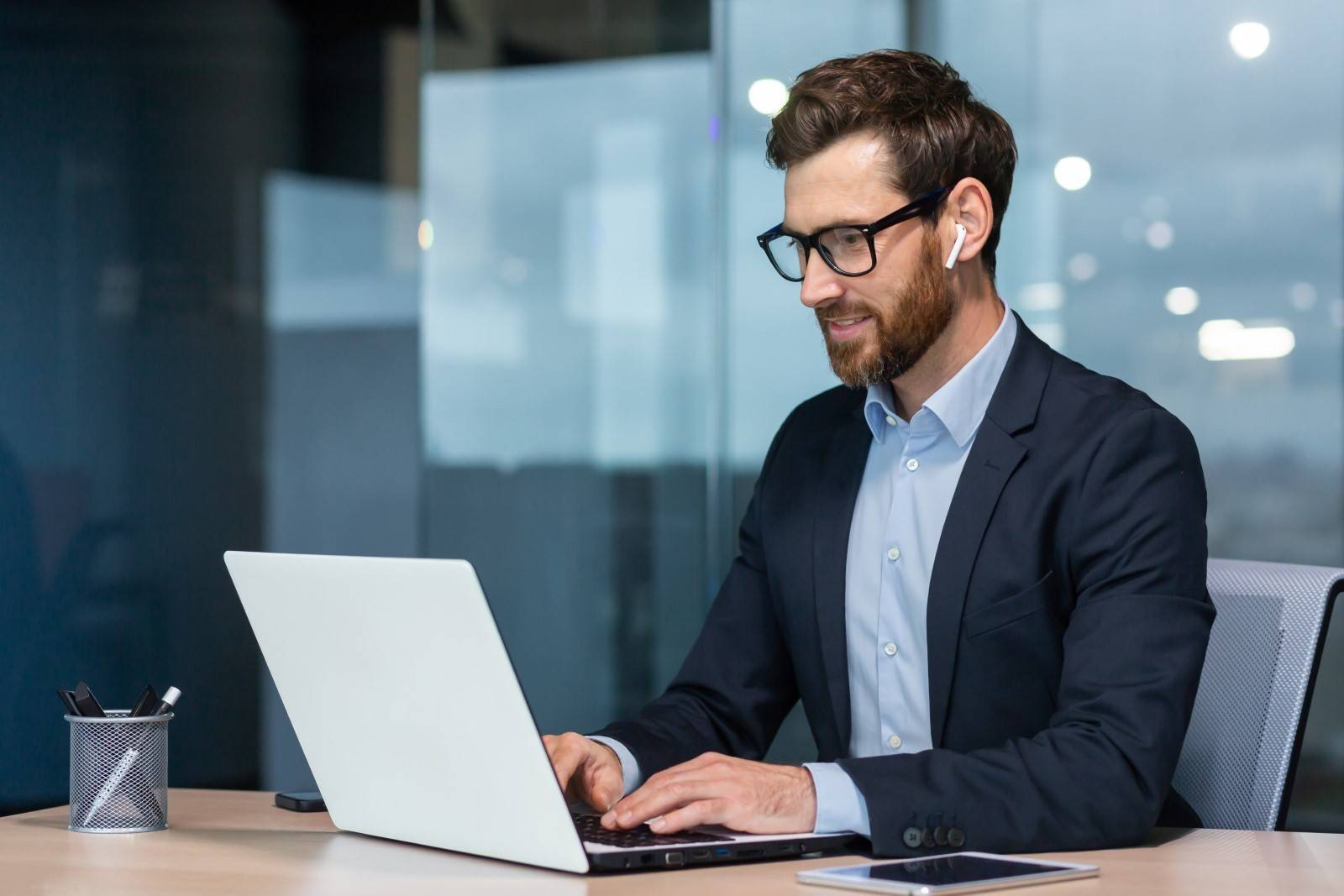 Businessman working