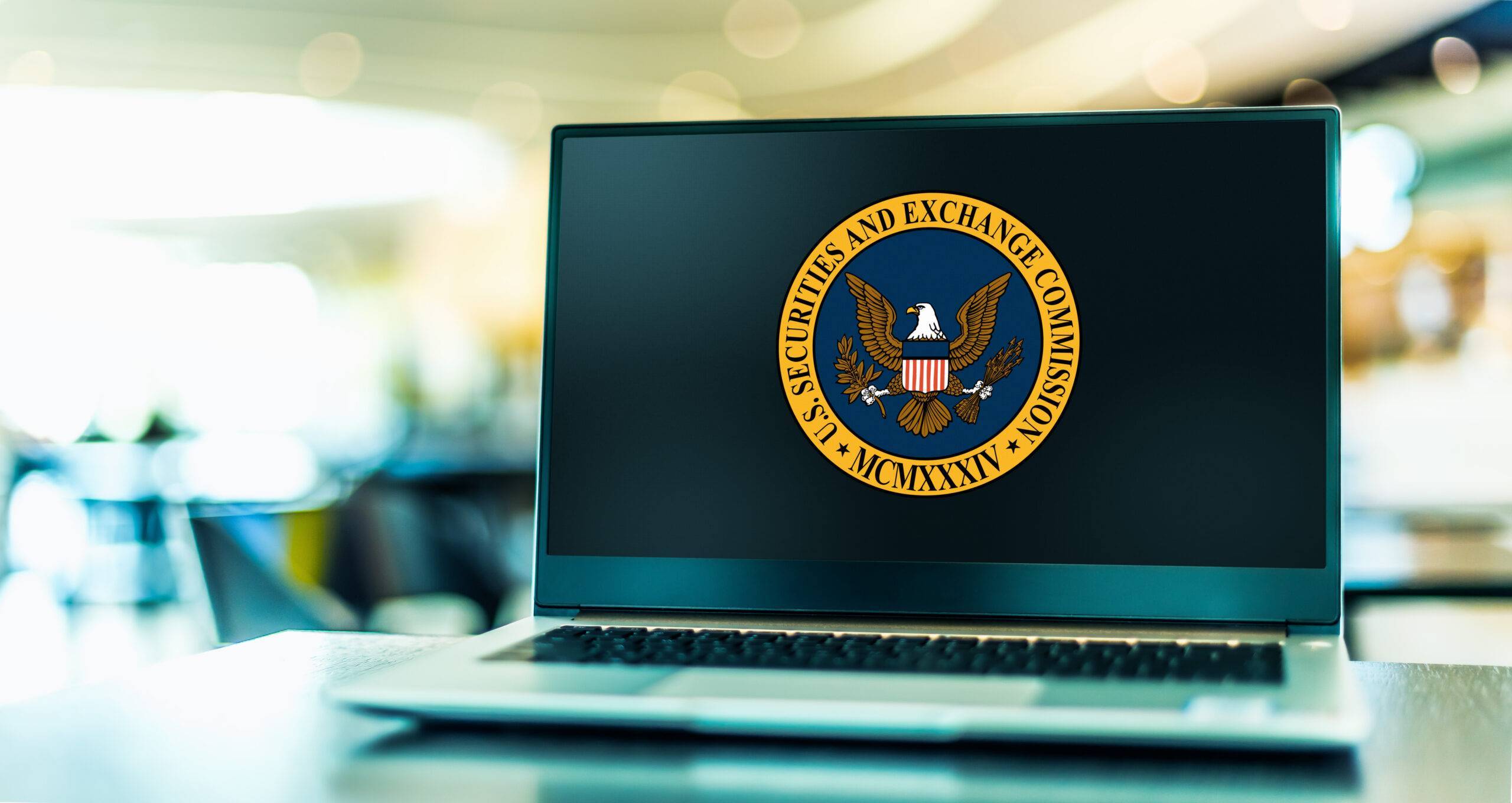 screenshot of a laptop with a government screensaver